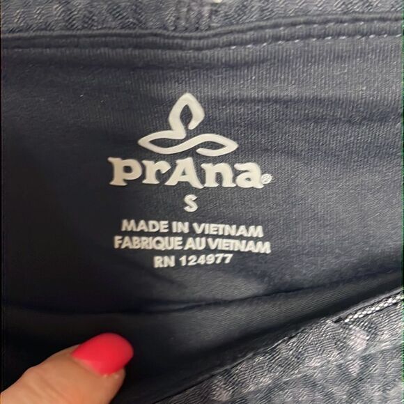 Prana Misty Yoga Leggings Textured Black Gray Jacquard Size S - Picture 6 of 8